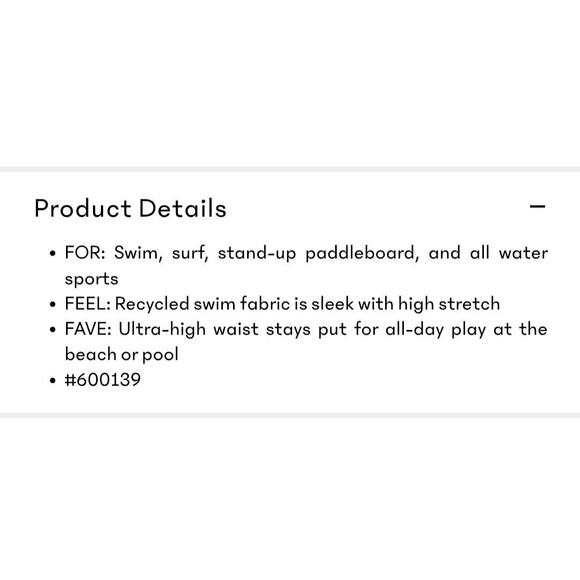 New Athleta High Waist Swim Bottom Dark Orange XS NWT Full Seat Coverage Modest - Picture 6 of 10